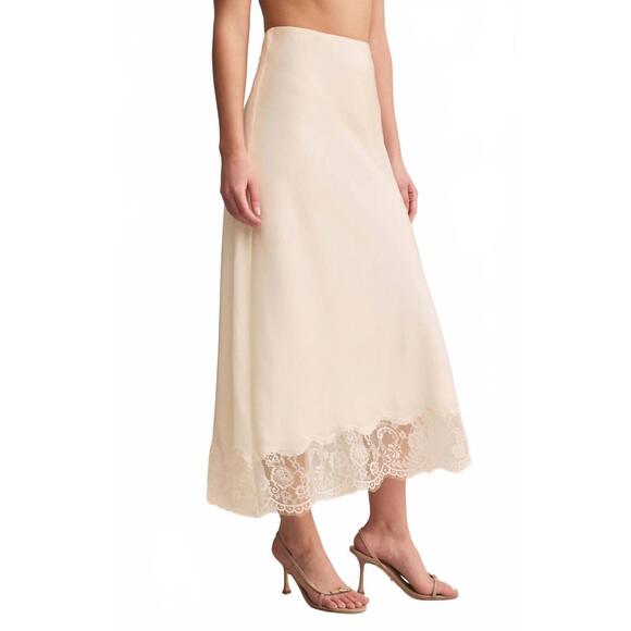 NEW Z SUPPLY cinder lace midi skirt in cloud - Picture 4 of 6